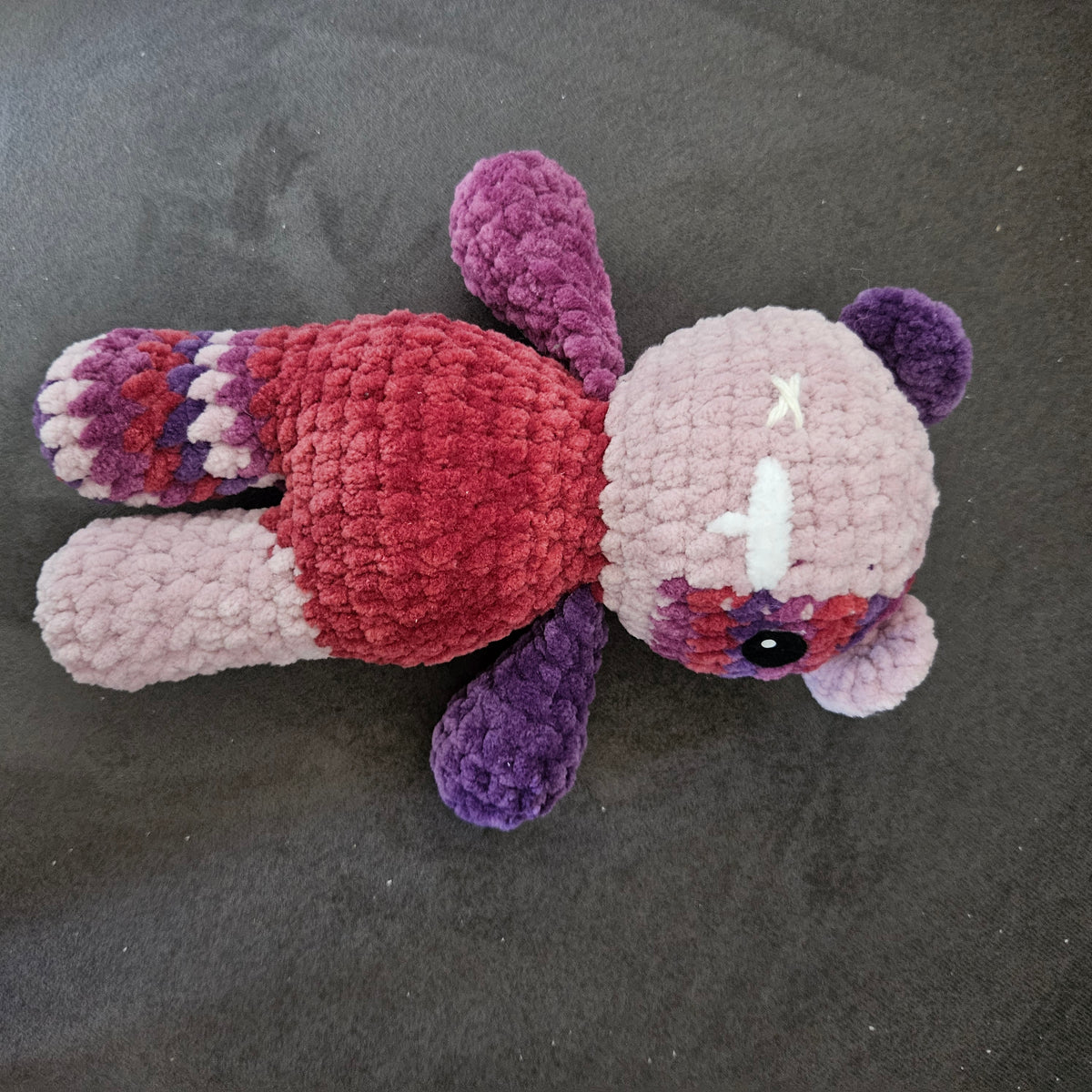 L - Bear - patch - purple
